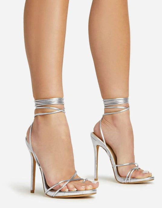 Flirty straps heels