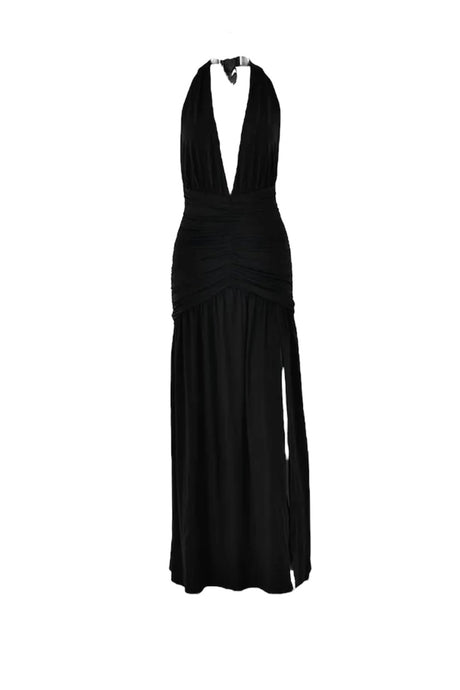 Ruched elegance maxi