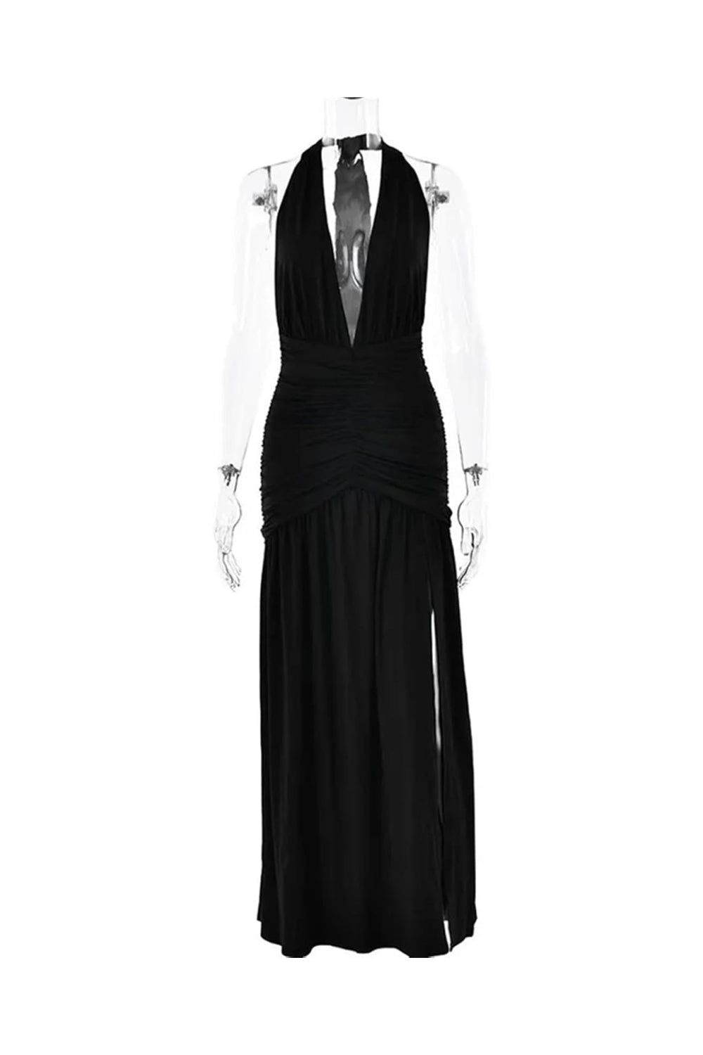 Ruched elegance maxi