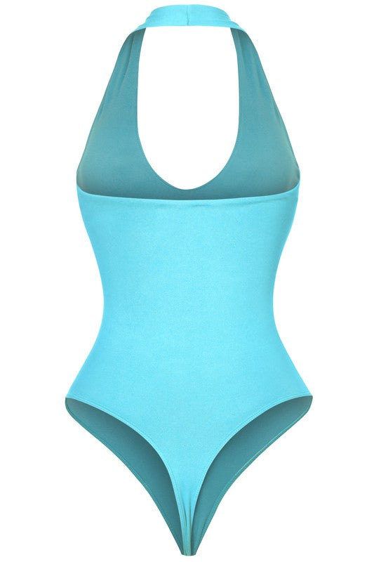 Basic halter bodysuit