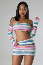 Load image into Gallery viewer, Summer knitted stripes set