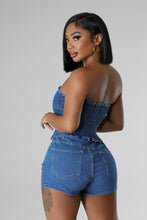 Load image into Gallery viewer, Denim taste skort set