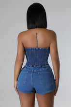 Load image into Gallery viewer, Denim taste skort set