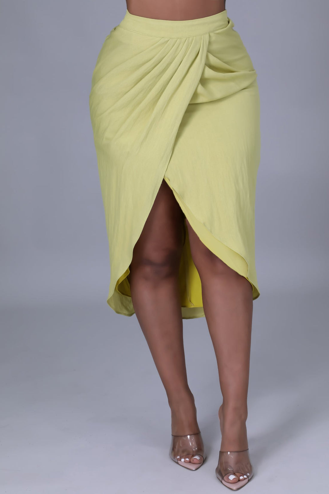 Luxe slit skirt