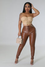 Load image into Gallery viewer, Leather chic crop