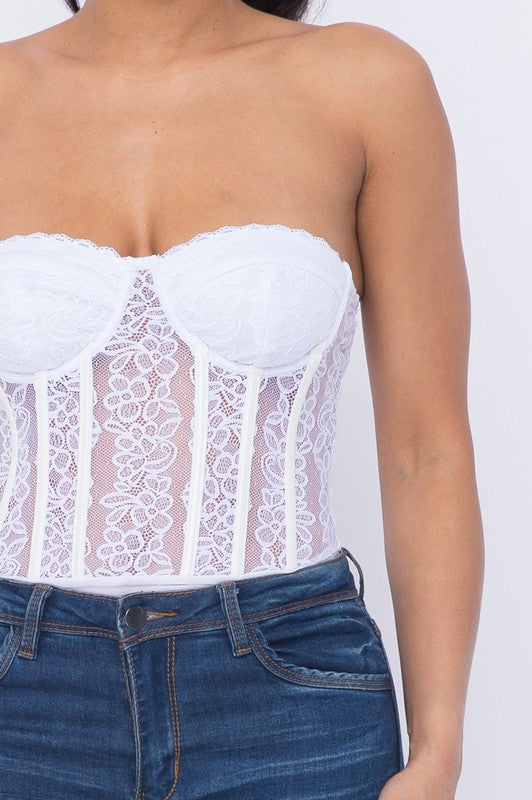 Laced love bodysuit
