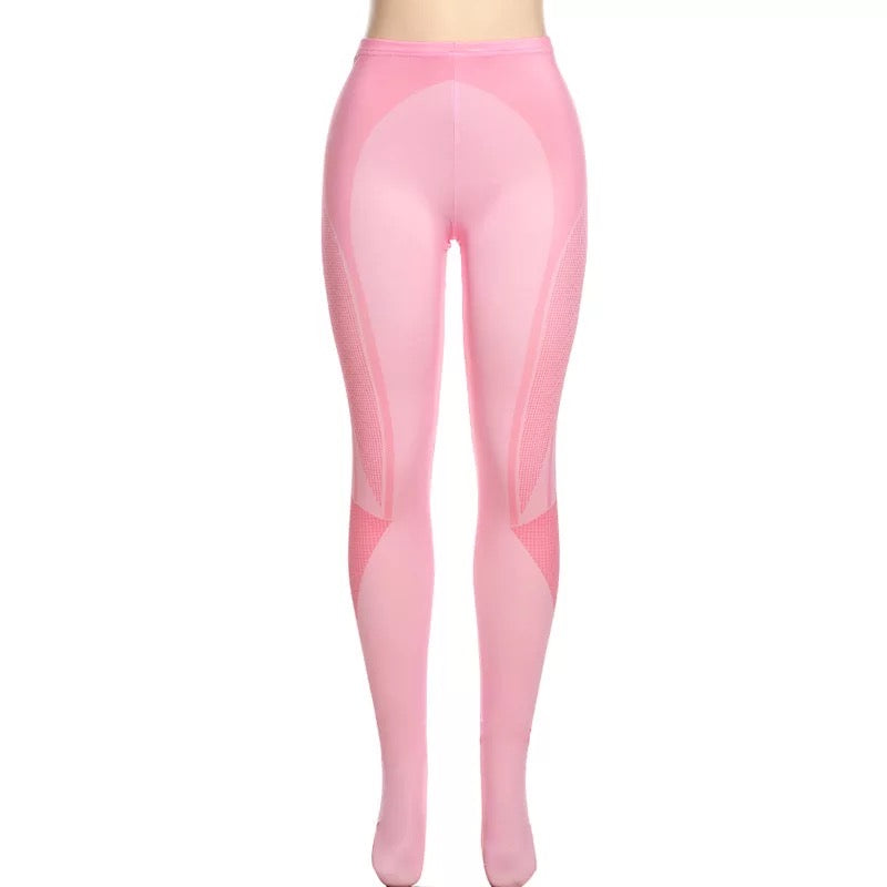 Pink cherry leggings