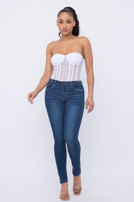Laced love bodysuit