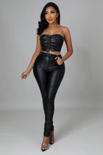 Load image into Gallery viewer, Leather chic crop